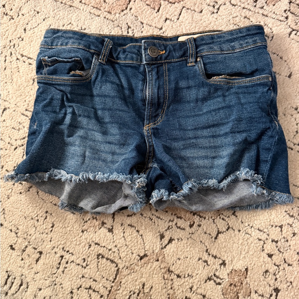 Esmara classic Blue Frayed Hem Jean Shorts, size M